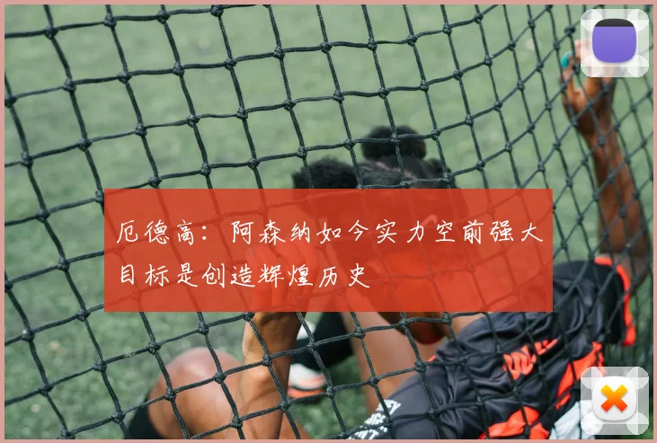 厄德高：阿森纳如今实力空前强大目标是创造辉煌历史